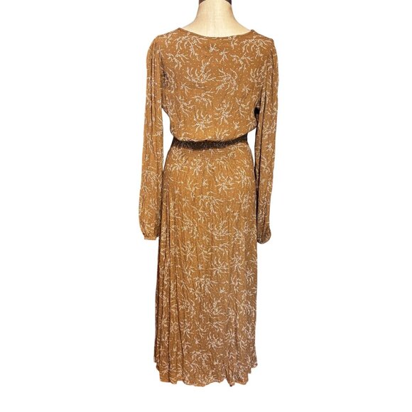 In Loom Floral-Print Button-Front Maxi Dress Boho Cottagecore Peasant Women’s L - Picture 2 of 15